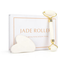 Load image into Gallery viewer, White Jade Roller & Gua Sha
