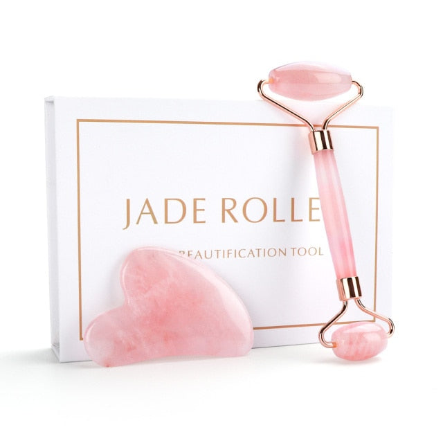 Quartz Jade Roller & Gua Sha